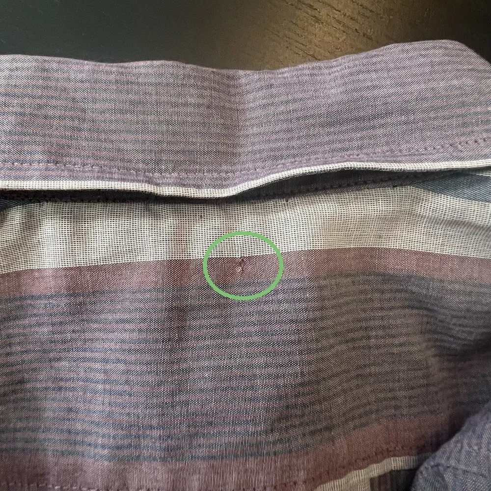 Urban Renewal Remade Clean Finish Button-Down Shirt S/M Stripe Long Sleeve‎ NEW